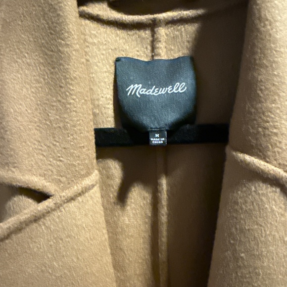 Madewell Double-Faced Brushed Long Coat, belted, NS386 SZ M - Picture 6 of 8